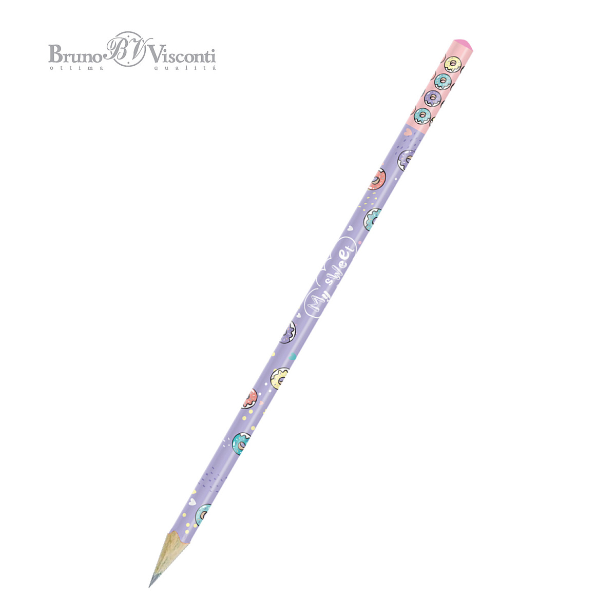 НАБОР ИЗ 5-ТИ КАРАНДАШЕЙ ЧЕРНОГРАФИТОВЫХ "ArtGraphix. Zefir. My Sweet.