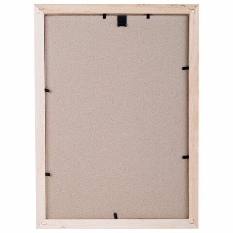 Рамка 21х30 см небьющаяся, КОМПЛЕКТ 3 шт., багет 20 мм дерево, BRAUBERG