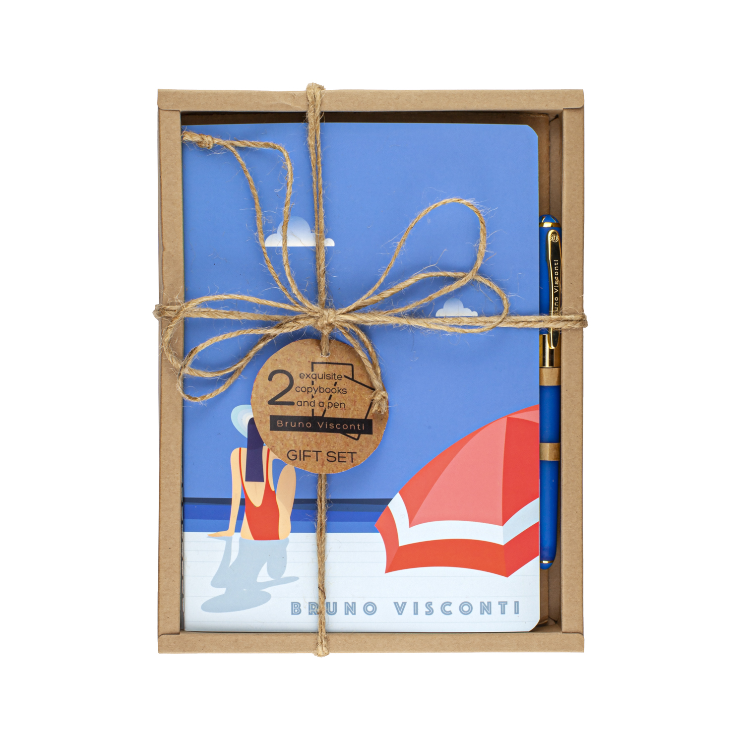 НАБОР ПОДАРОЧНЫЙ "ОТПУСК" (ДВЕ ТЕТРАДИ BV И РУЧКА) НАБОР ПОДАРОЧНЫЙ "ОТПУСК" (ДВЕ ТЕТРАДИ BV И РУЧКА)