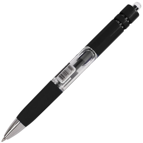 Ручка гелевая автоматическая с грипом BRAUBERG "Black Jack", ЧЕРНАЯ, Ручка гелевая автоматическая с грипом BRAUBERG "Black Jack", ЧЕРНАЯ,