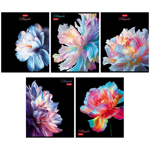 Тетрадь А5, 96 л., HATBER, скоба, клетка, soft-touch ламинация, 3D-лак, Тетрадь А5, 96 л., HATBER, скоба, клетка, soft-touch ламинация, 3D-лак,