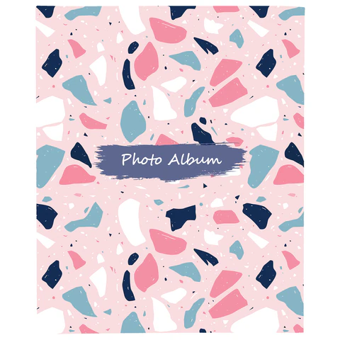 Фотоальбом BRAUBERG "Terrazzo" на 200 фото 10х15 см, твердая обложка,