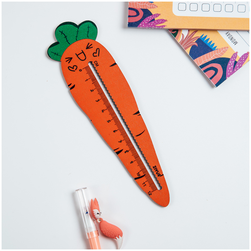 Линейка деревянная MESHU "Carrot", 12см, европодвес Линейка деревянная MESHU "Carrot", 12см, европодвес
