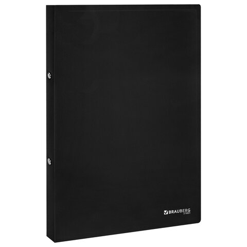Папка на 2 кольцах А4 BRAUBERG UNIVERSAL, 25 мм, черная, до 170 листов, 0,5 мм, Папка на 2 кольцах А4 BRAUBERG UNIVERSAL, 25 мм, черная, до 170 листов, 0,5 мм,