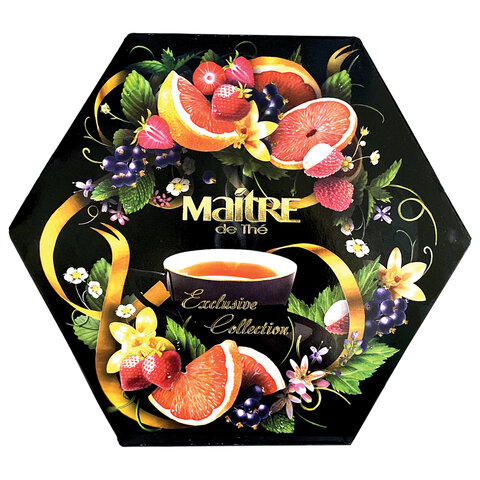 Чай MAITRE (Мэтр) "de The Exclusive Collection", набор, 12 видов, 60 Чай MAITRE (Мэтр) "de The Exclusive Collection", набор, 12 видов, 60