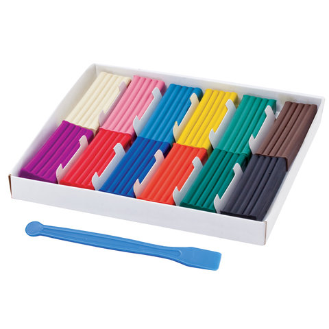 Пластилин классический BRAUBERG "МАГИЯ ЦВЕТА", 12 цветов, 240 г, со