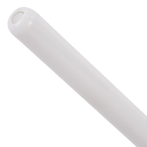 Ручка шариковая BRAUBERG "Офисная", ЧЕРНАЯ, корпус белый, узел 1 мм,