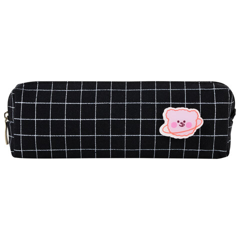 Пенал BRAUBERG, 1 отделение, полиэстер, Cute bear, черный, 19х4х6 см, 272303 Пенал BRAUBERG, 1 отделение, полиэстер, Cute bear, черный, 19х4х6 см, 272303