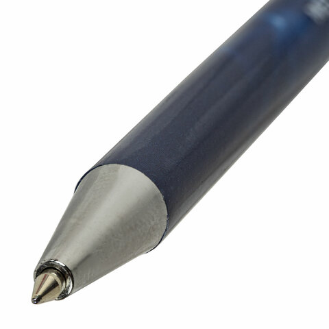 Ручка шариковая автоматическая BRAUBERG "Metropolis", СИНЯЯ, корпус