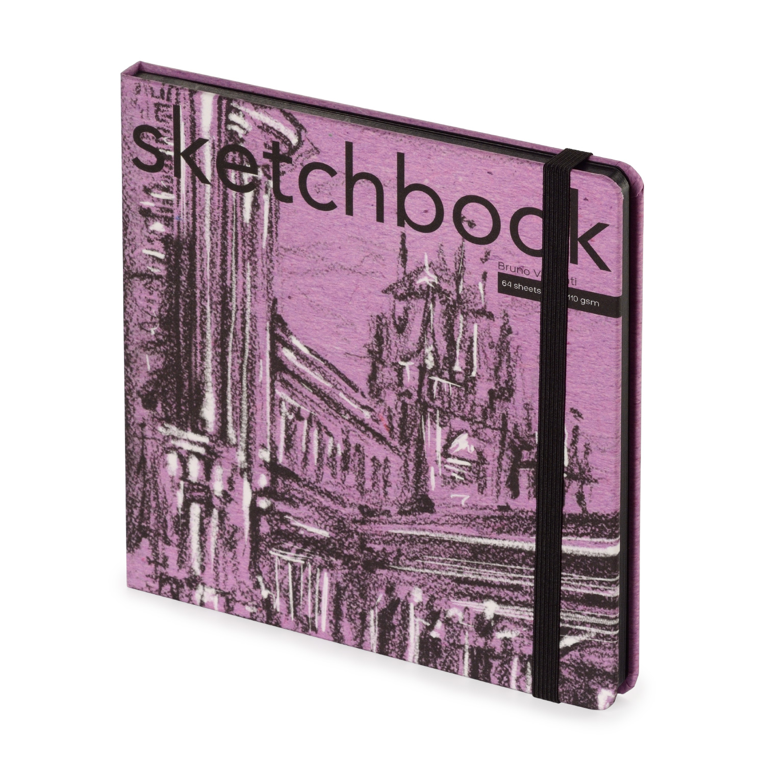 SKETCHBOOK BV, 200х200 мм, 64Л, ЧЕРНЫЙ 110 гр. В ТВЕРДОМ ПЕРЕПЛЕТЕ (4 ВИДА)