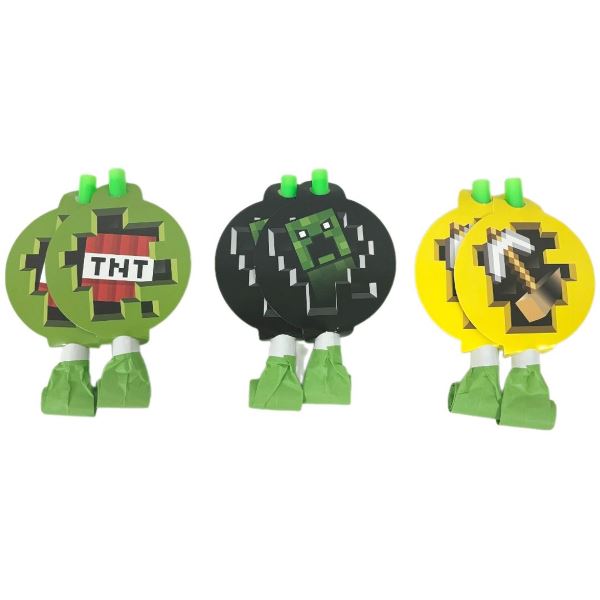 Язычок-гудок с карточкой Пиксели, 6 штук Язычок-гудок с карточкой Пиксели, 6 штук