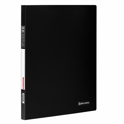 Папка 30 вкладышей BRAUBERG "Office", черная, 0,5 мм, 222632 Папка 30 вкладышей BRAUBERG "Office", черная, 0,5 мм, 222632