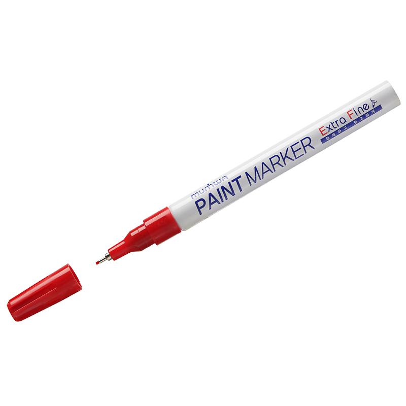 Маркер-краска MunHwa "Extra Fine Paint Marker" красная,1мм, Маркер-краска MunHwa "Extra Fine Paint Marker" красная,1мм,
