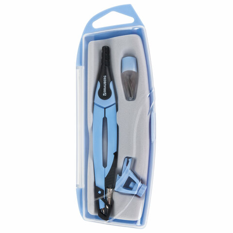 Готовальня BRAUBERG ULTRA, 4 предмета: циркуль 135 мм, запасной грифель, Готовальня BRAUBERG ULTRA, 4 предмета: циркуль 135 мм, запасной грифель,