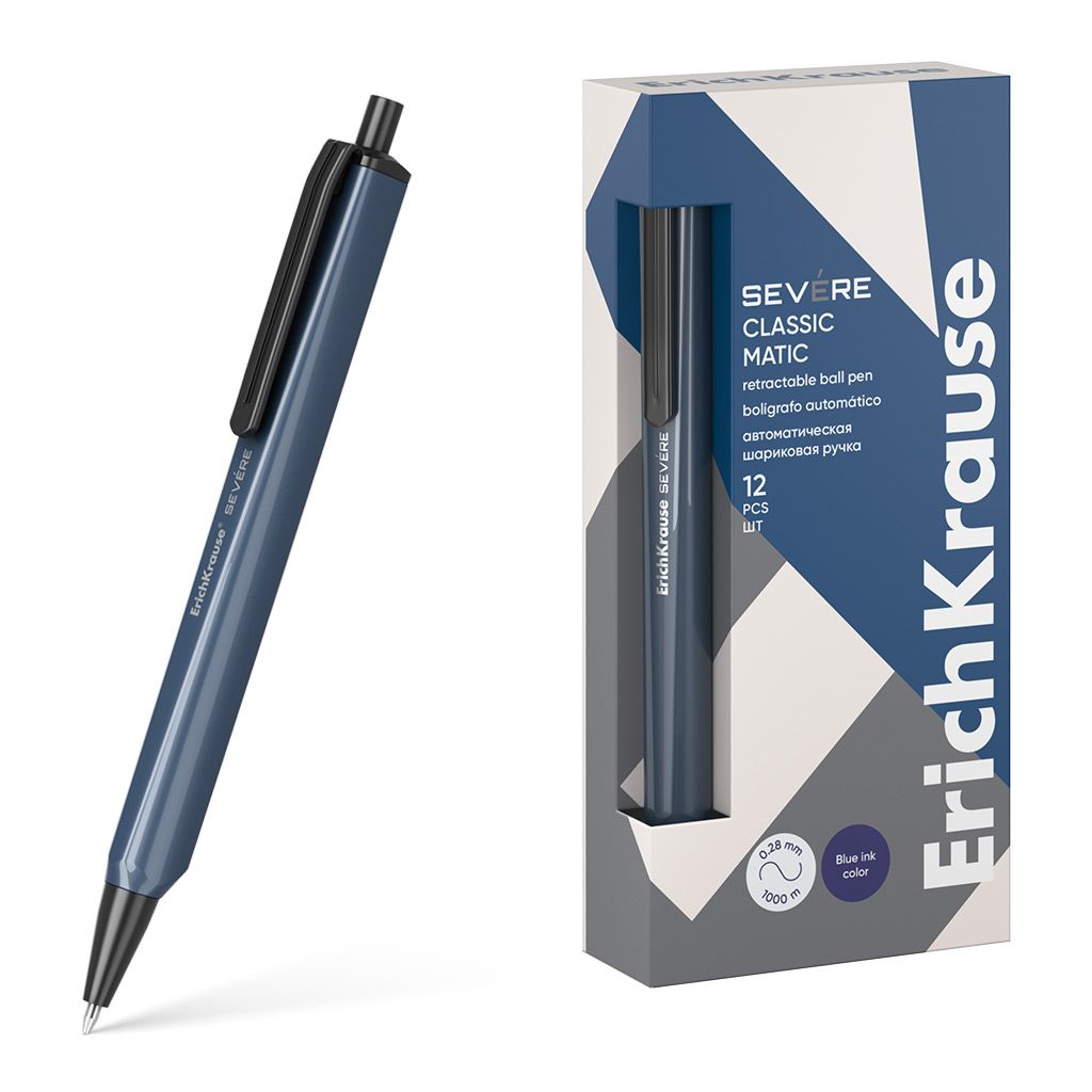 Ручка шариковая автоматическая ErichKrause Severe Matic Classic 0.7, цвет чернил Ручка шариковая автоматическая ErichKrause Severe Matic Classic 0.7, цвет чернил