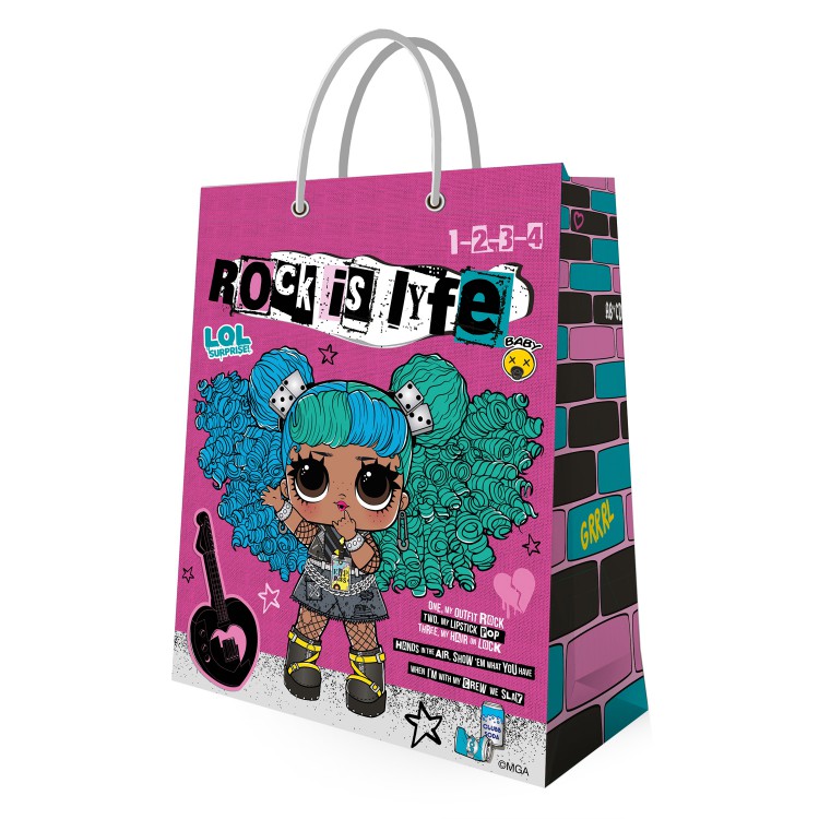 LOL. Пакет подарочный большой (розовый) 250*350*100 мм LOL. Пакет подарочный большой (розовый) 250*350*100 мм