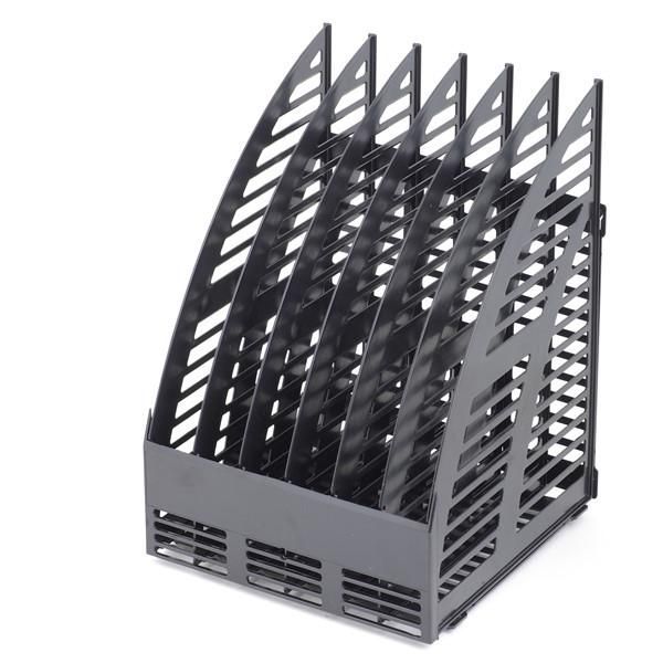 Лоток вертикальный Эсир 240 мм 6 отд черный пластик Лоток вертикальный Эсир 240 мм 6 отд черный пластик