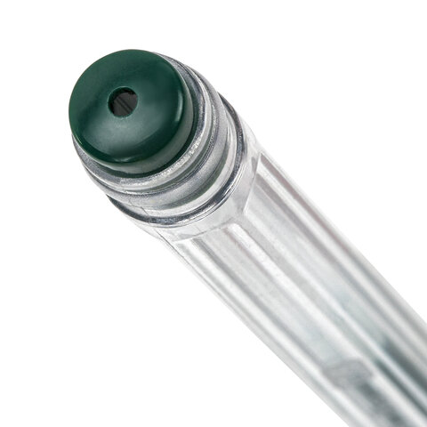 Ручка гелевая BRAUBERG "EXTRA", ЗЕЛЕНАЯ, корпус прозрачный, узел 0,5