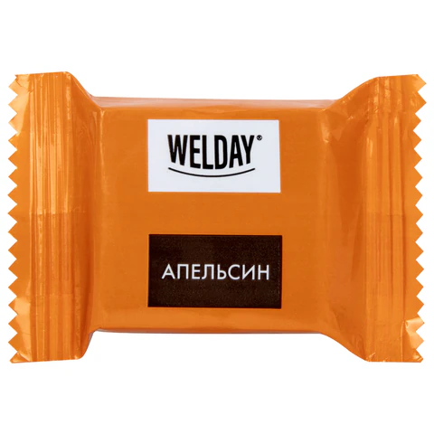 Шоколад порционный WELDAY (ВЭЛДЭЙ), ассорти 6 вкусов, 810 г (54 плитки по 15 г),