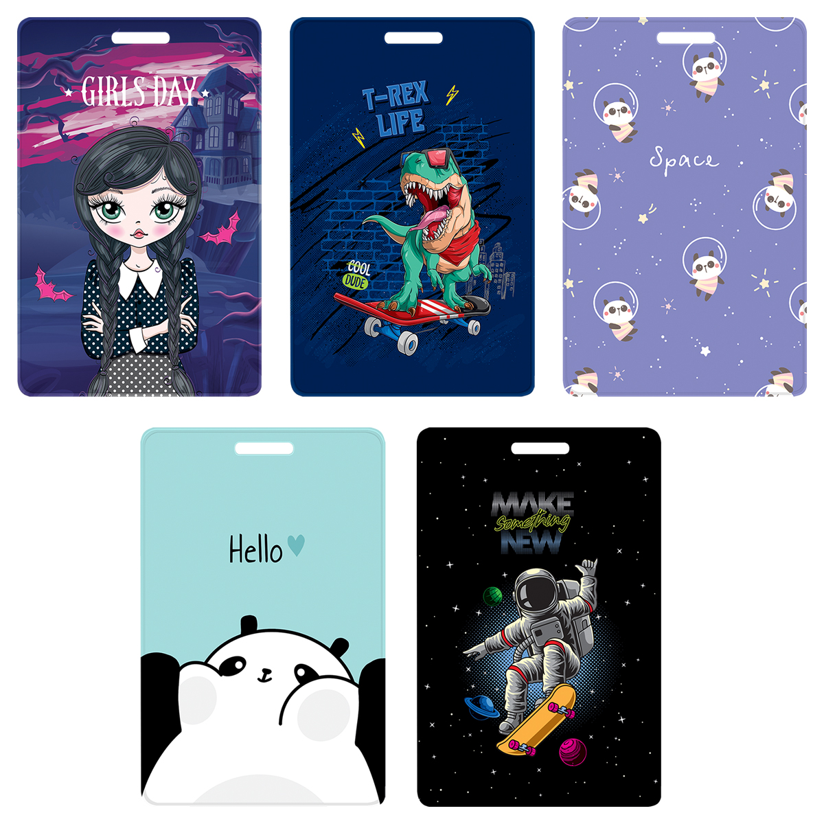 Обложка-карман для карт и пропусков OfficeSpace "My Friends", 95*65мм, Обложка-карман для карт и пропусков OfficeSpace "My Friends", 95*65мм,