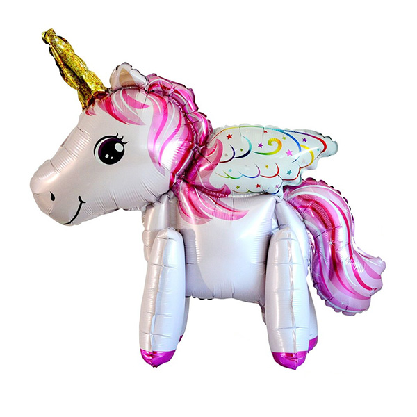 Фигура Единорог с крыльями PINK 3D 54 см Х 58 см шар фольгированный Фигура Единорог с крыльями PINK 3D 54 см Х 58 см шар фольгированный