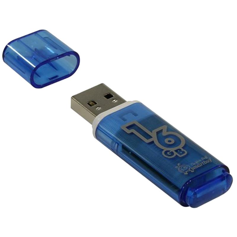 Память Smart Buy USB Flash 16GB Glossy голубой: SB16GBGS-B штр.: 4690626001220 Память Smart Buy USB Flash 16GB Glossy голубой: SB16GBGS-B штр.: 4690626001220