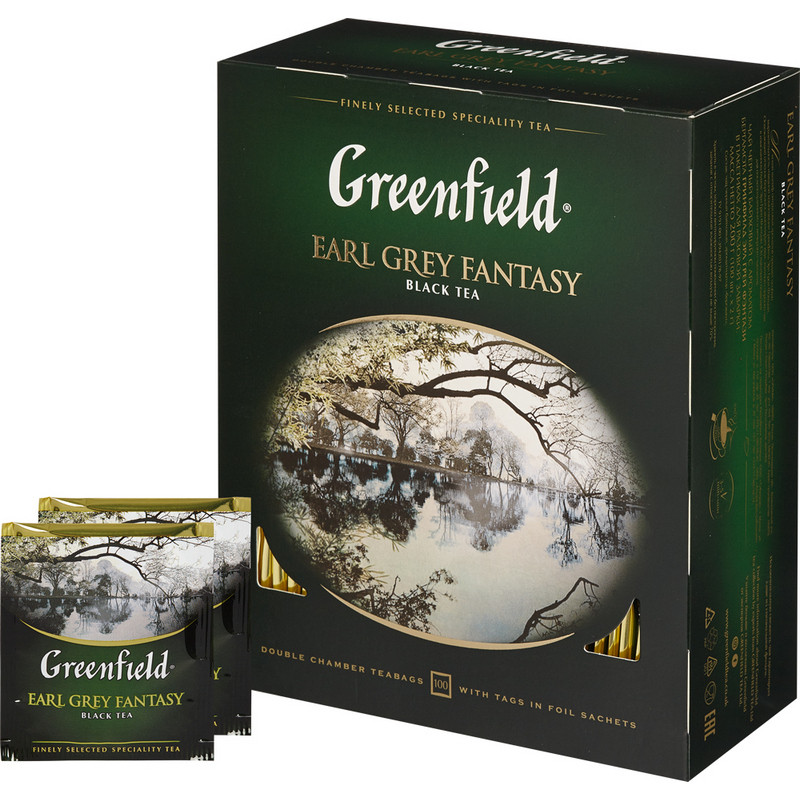 Чай Greenfield Earl Grey Fantasy черн.фольгир 100 пак/уп 0584-09 Чай Greenfield Earl Grey Fantasy черн.фольгир 100 пак/уп 0584-09