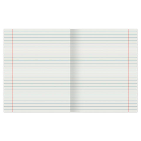 Тетрадь А5, 48 л., STAFF, линия, офсет №2, обложка картон, КОНСТРУКТИВ, 402786