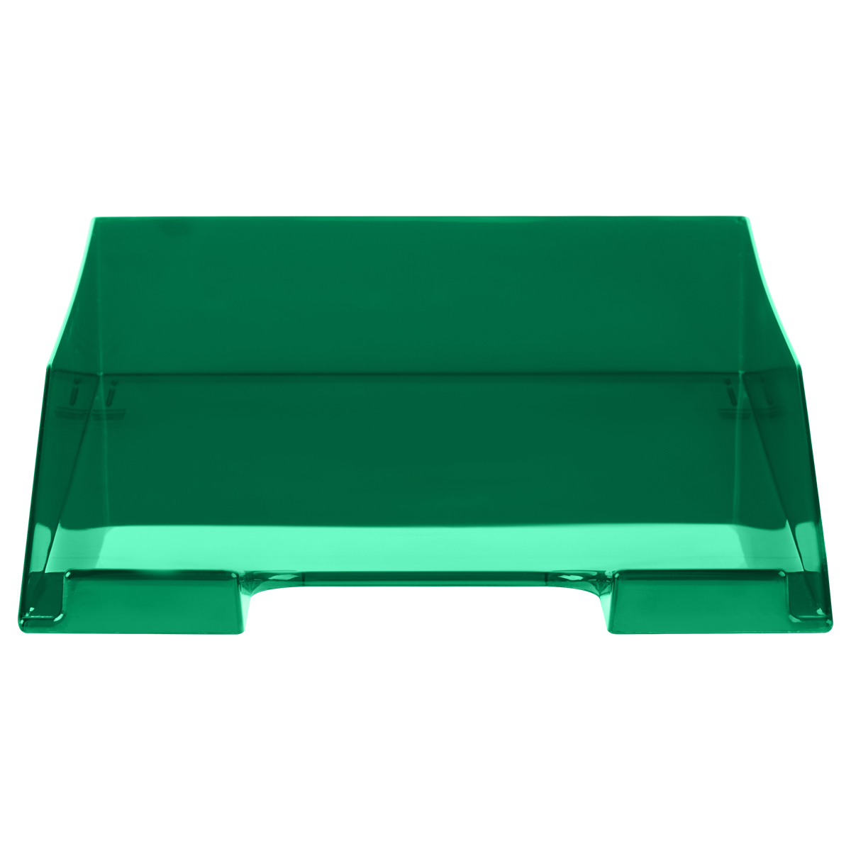 Лоток для бумаг горизонтальный СТАММ "Фаворит", тонированный зеленый