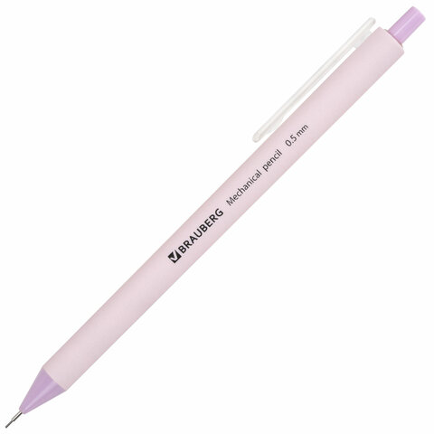 Карандаш механический 0,5 мм, BRAUBERG SOFT PASTEL, корпус soft-touch ассорти, Карандаш механический 0,5 мм, BRAUBERG SOFT PASTEL, корпус soft-touch ассорти,