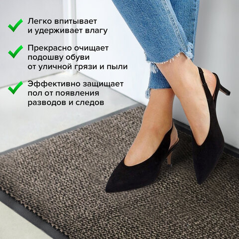 Коврик придверный ИЗНОСОСТОЙКИЙ влаговпитывающий, 60х90 см, ТАФТИНГ, БЕЖЕВЫЙ, Коврик придверный ИЗНОСОСТОЙКИЙ влаговпитывающий, 60х90 см, ТАФТИНГ, БЕЖЕВЫЙ,