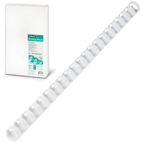 Пружины пластиковые для переплета, КОМПЛЕКТ 100 шт., 14 мм (для сшивания 81-100 Пружины пластиковые для переплета, КОМПЛЕКТ 100 шт., 14 мм (для сшивания 81-100