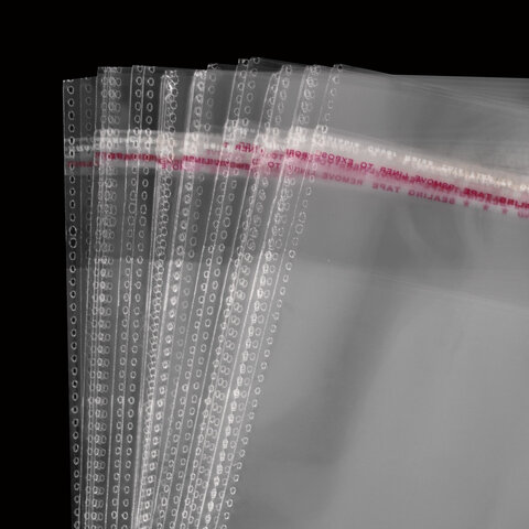 Пакет БОПП с клеевым клапаном, КОМПЛЕКТ 100 шт., 30х40+4 см, толщина 30 мкм, с