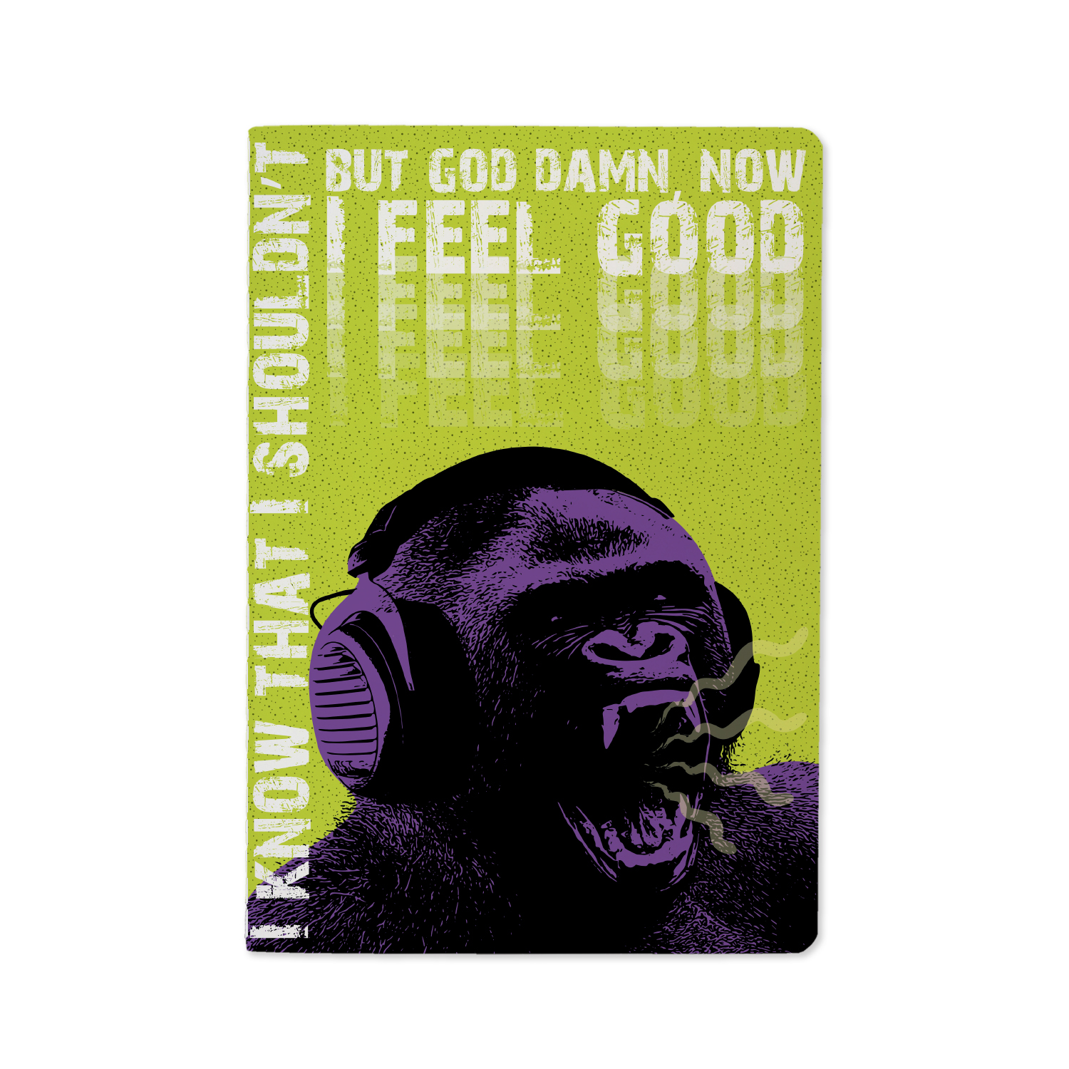 ТЕТРАДЬ А5, Bruno Visconti "GORILLAS AND MUSIC" 40л. клетка ТЕТРАДЬ А5, Bruno Visconti "GORILLAS AND MUSIC" 40л. клетка