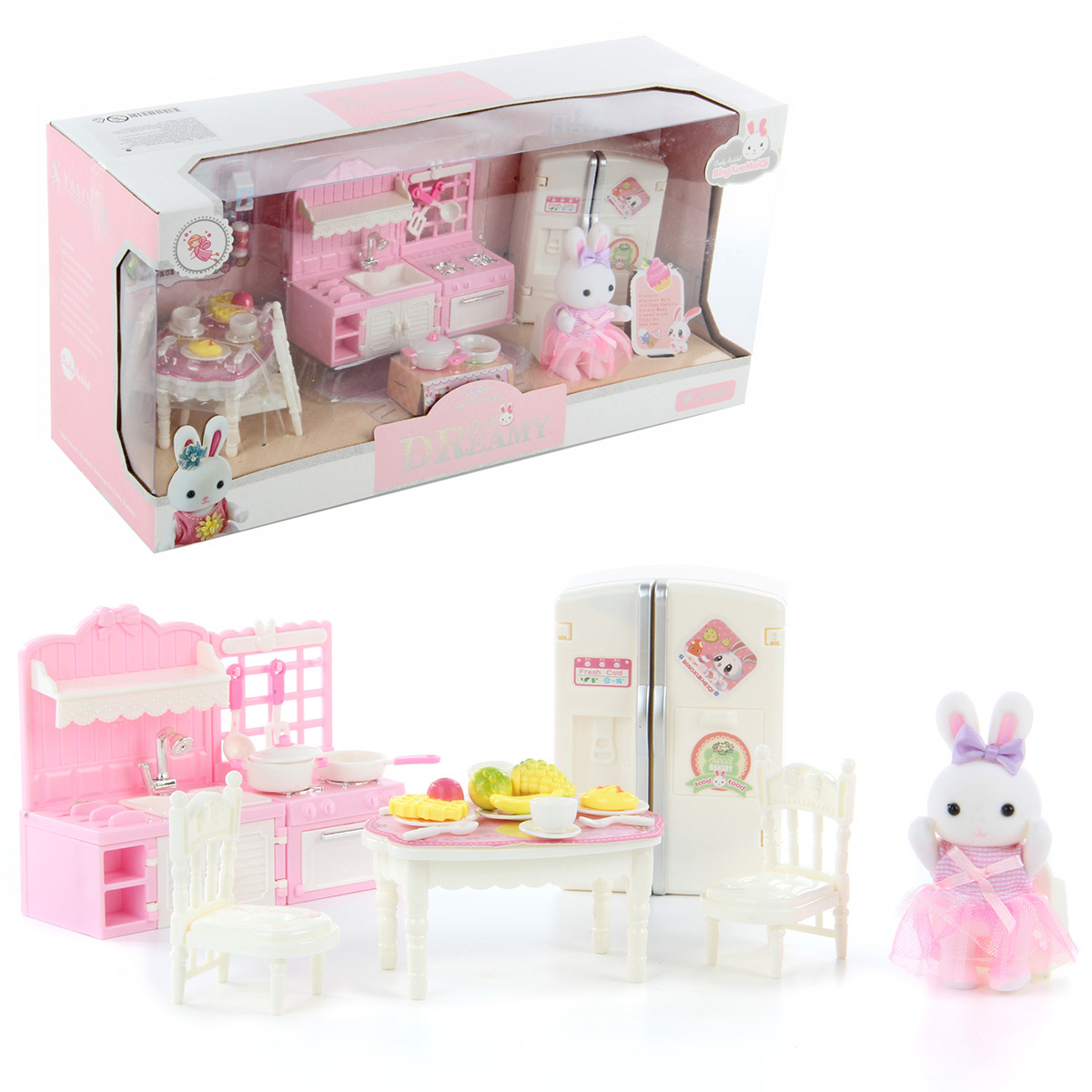 Кукла зайчик с набором мебели "Гостинная" Кукла зайчик с набором мебели "Гостинная"