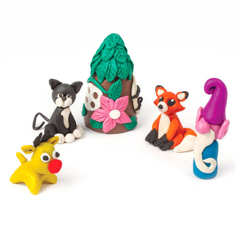 Пластилин классический "МОНСТРИКИ", 12 цветов, 240 г, СТЕК, ВЫСШЕЕ