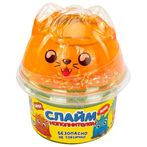 Слайм (лизун) с наполнителем, 200 г, ассорти 5 видов, JOLLY JOT (ДЖОЛЛИ ДЖОТ), Слайм (лизун) с наполнителем, 200 г, ассорти 5 видов, JOLLY JOT (ДЖОЛЛИ ДЖОТ),