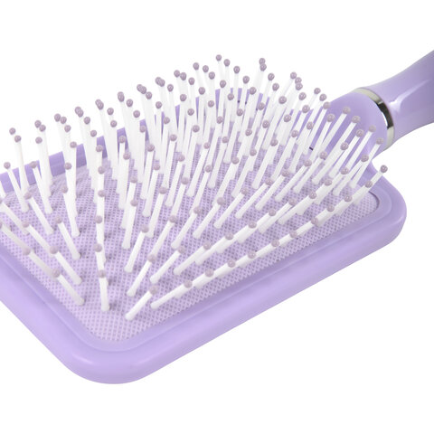 Расческа для волос массажная, широкая, 24х8 см, фиолетовая, MONTE VITA (МОНТЕ