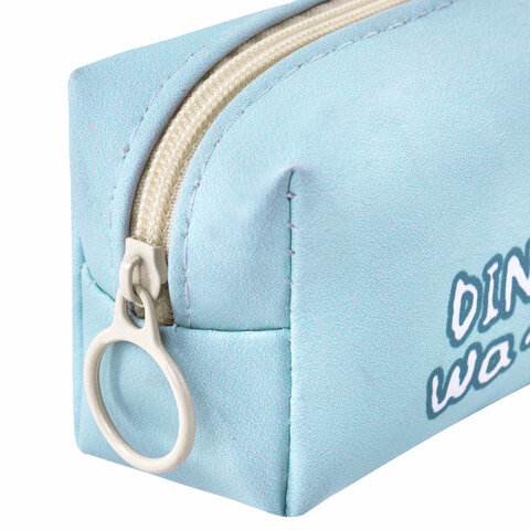 Пенал мягкий ПИФАГОР, 1 отделение, ПВХ, ассорти "Dinos", 20x6х4 см,