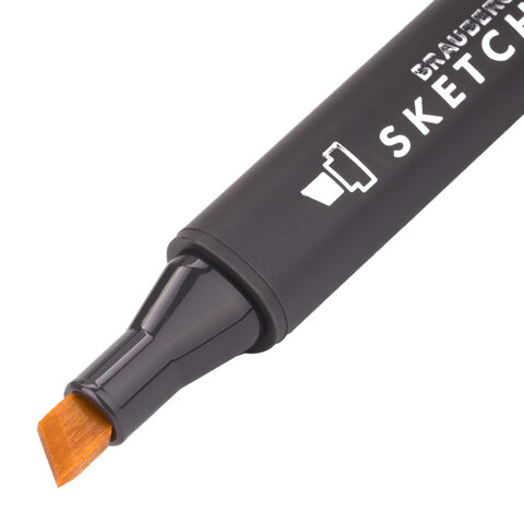 Маркер для скетчинга двусторонний 1 мм - 6 мм BRAUBERG ART CLASSIC, ПАСТЕЛЬНЫЙ