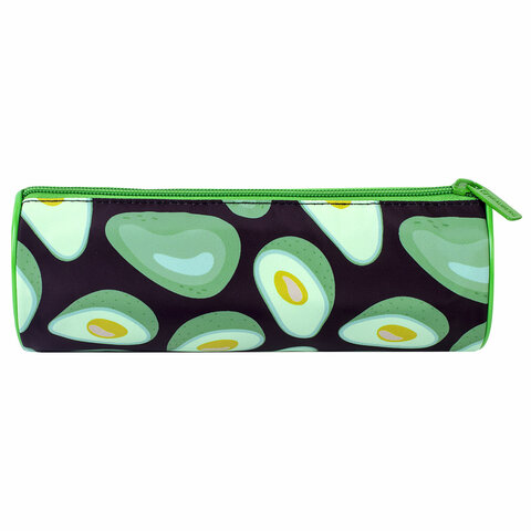 Пенал-тубус BRAUBERG, с эффектом SOFT TOUCH, полиэстер, Black Avocado, 22х8 см, Пенал-тубус BRAUBERG, с эффектом SOFT TOUCH, полиэстер, Black Avocado, 22х8 см,