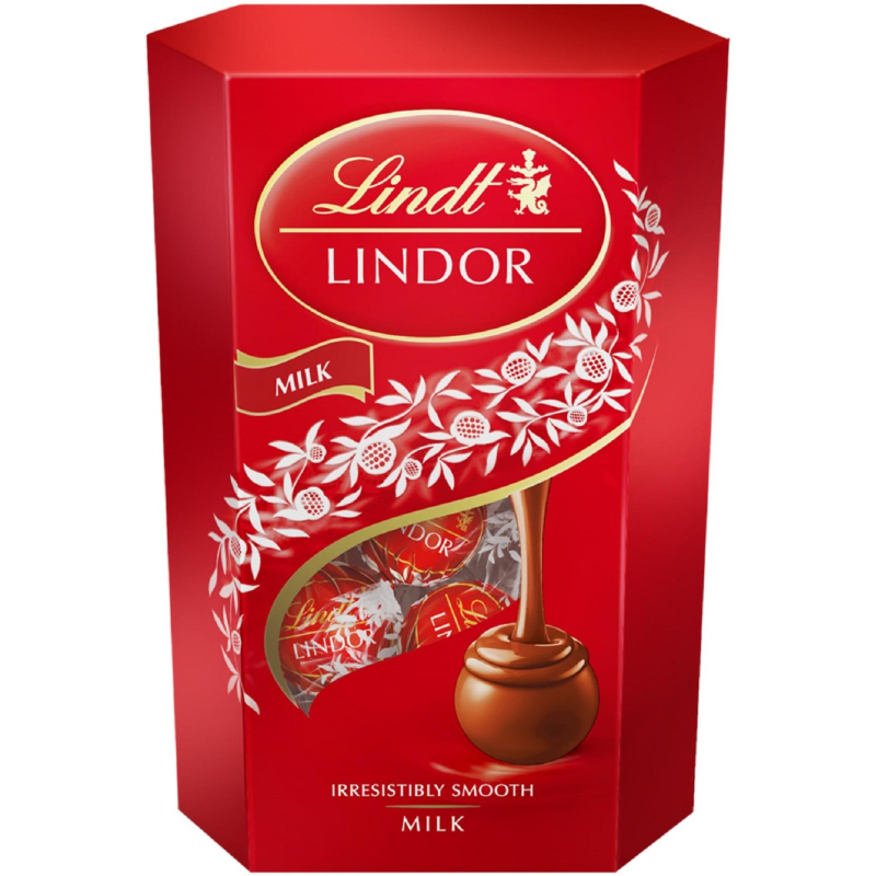 Конфеты LINDOR из молочного шоколада с молочной начинкой пралине, 200г Конфеты LINDOR из молочного шоколада с молочной начинкой пралине, 200г