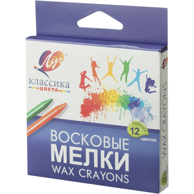Мелки восковые Луч Классика 12цв круглые 12С 861-08 штр. 4601185003839 Мелки восковые Луч Классика 12цв круглые 12С 861-08 штр. 4601185003839