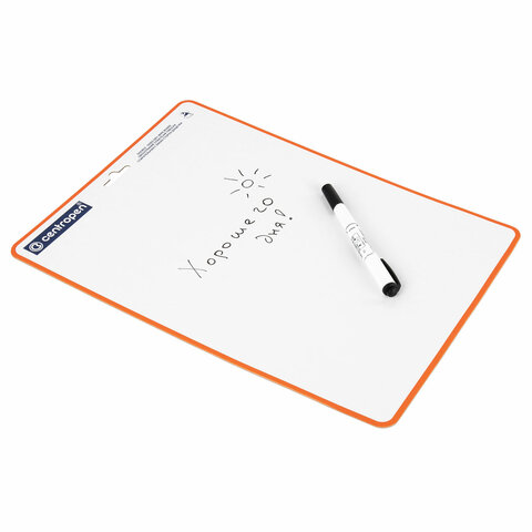 Доска двусторонняя маркерная А4 (240х337 мм), КЛЕТКА, 1 маркер, CENTROPEN, 7779