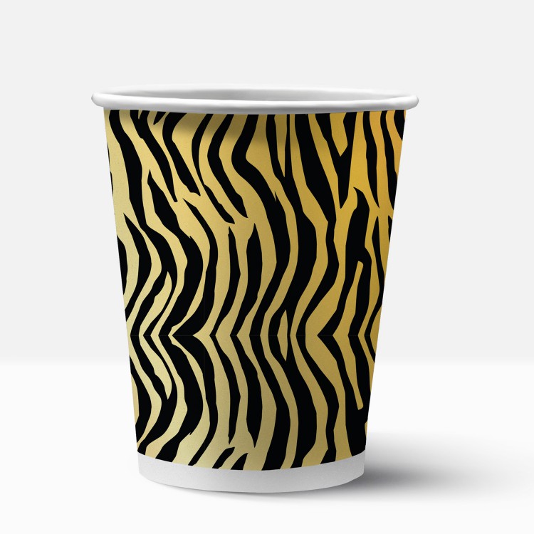 Набор бумажных стаканов Тигр - 5, 6 штук*250 мл Набор бумажных стаканов Тигр - 5, 6 штук*250 мл