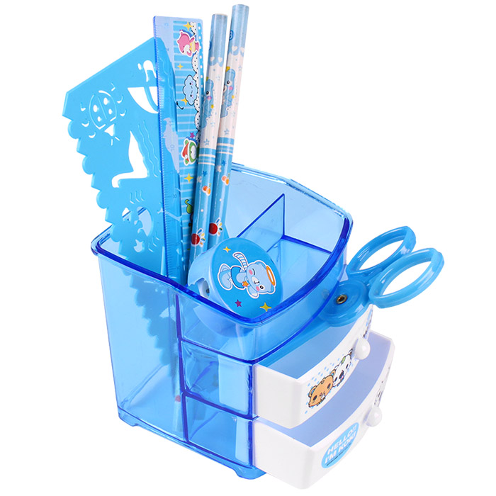 Набор настольный детский 7пр "Darvish"(подставка, точилка, 2 ч/гр Набор настольный детский 7пр "Darvish"(подставка, точилка, 2 ч/гр