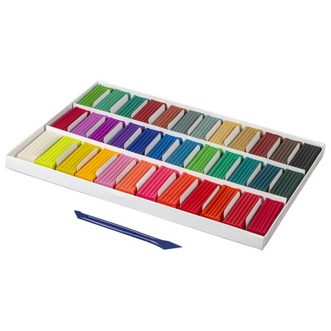 Пластилин классический BRAUBERG "АКАДЕМИЯ", 36 цветов, 720 г, со