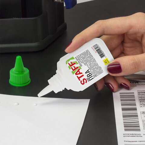 Клей ПВА с дозатором, 45 г, STAFF, 227375 Клей ПВА с дозатором, 45 г, STAFF, 227375