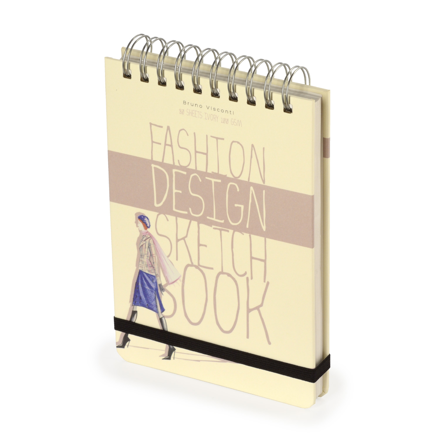 SKETCHBOOK BV, 100х130 мм, 120Л. БЕЖЕВЫЙ 100 гр. НА ГРЕБНЕ (4 ВИДА)