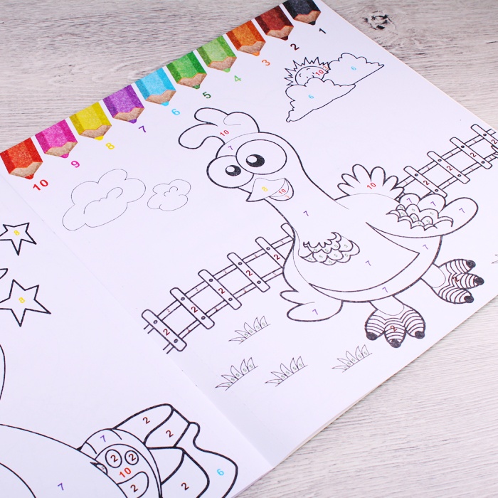 Раскраска-книжка по номерам 28*28см "В цирке" Раскраска-книжка по номерам 28*28см "В цирке"